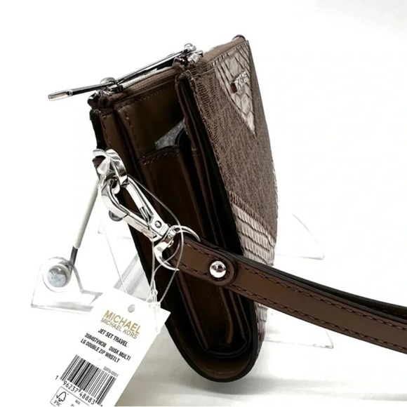 Michael Kors Large Double Zip Wallet Wristlet Dusk Multi - Picture 5 of 10